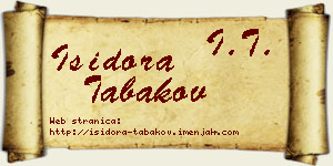 Isidora Tabakov vizit kartica